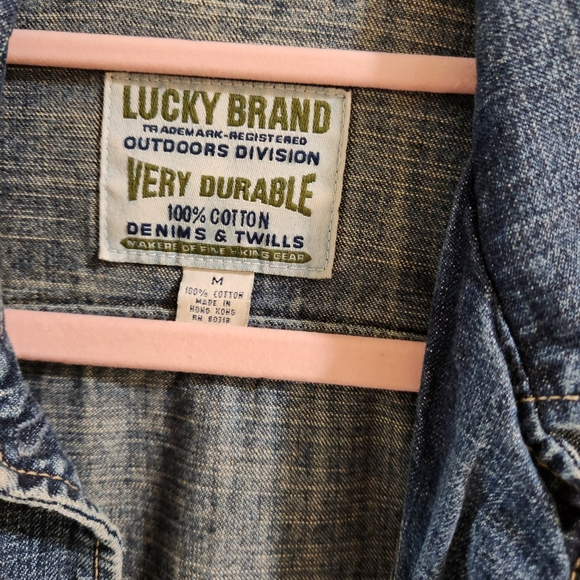 Vintage Lucky Brand Outdoors Division Denim Utility Jacket - Picture 5 of 10